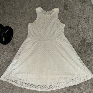 White lace dress